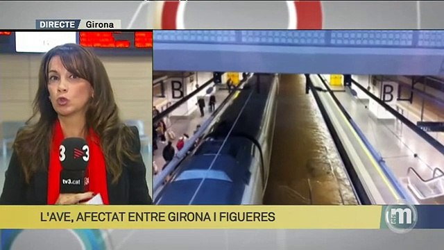 TV3 - Els Matins - Es torna a inundar l¡'estació de l'Ave a Girona