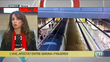 TV3 - Els Matins - Es torna a inundar l¡'estació de l'Ave a Girona