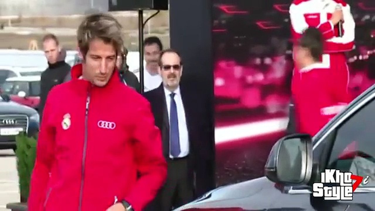 Cristiano Ronaldo teases Coentrao in the Audi event 2014.