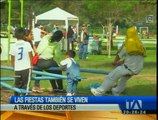 Juegos populares engalanan las fiestas de Quito