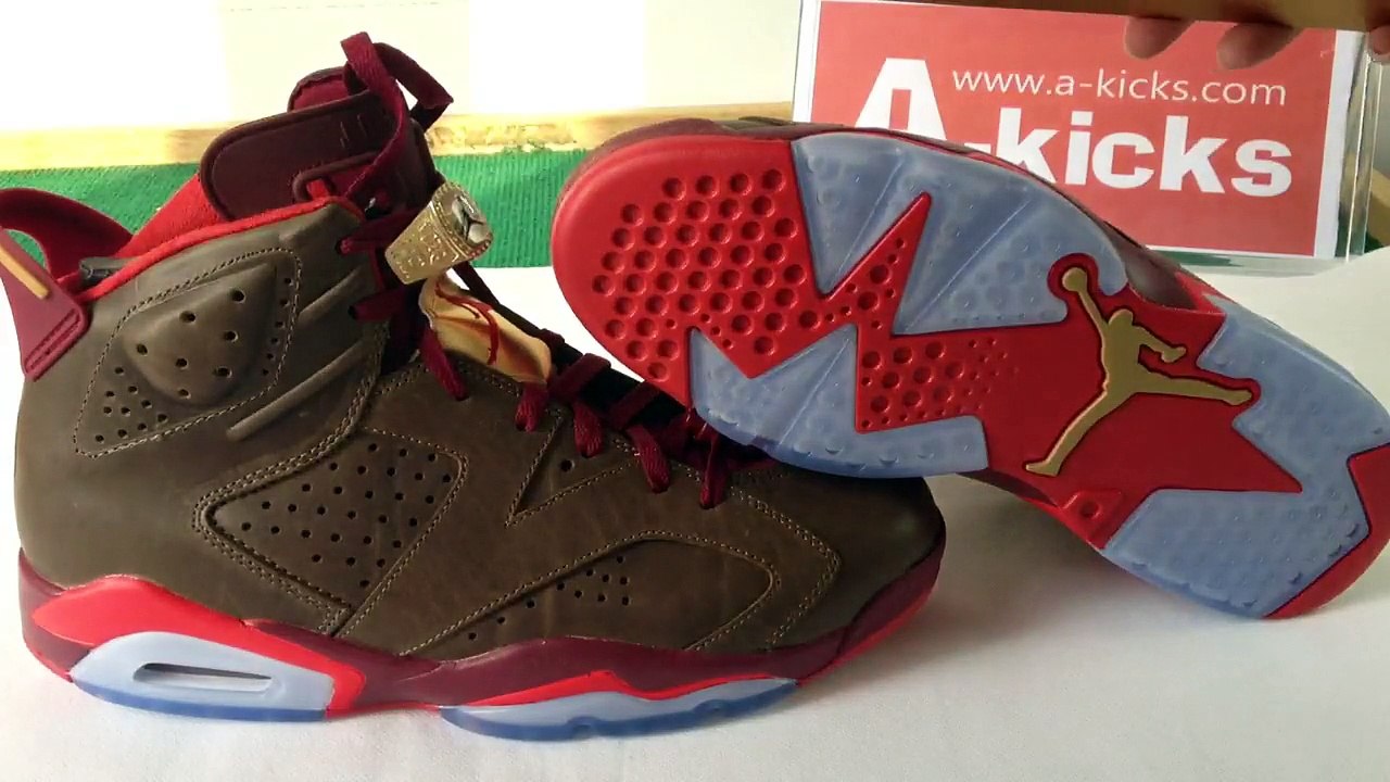 Authentic Air Jordan 6s cigar *A-kicks.ru* free shipping