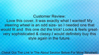 Genuine Leather Custom Designer Steering Wheel Cover With Subtle Padded Side for Increased Grip and Comfort, Size: Medium, Color: Medium Gray (5) Review