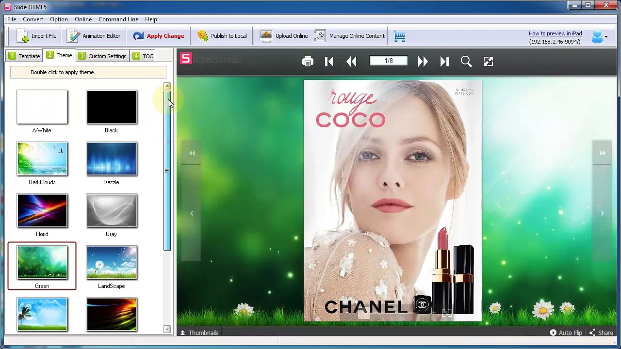 Start Strong - Publish page sliding catalogs with powerful solution