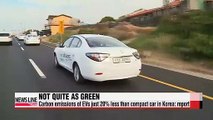 Electric vehicles produce only 20% less carbon emissions than compact autos in Korea: report