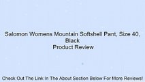 Salomon Womens Mountain Softshell Pant, Size 40, Black Review