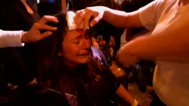 Protests turn ugly in Mexico City on Pena Nieto's presidential anniversary