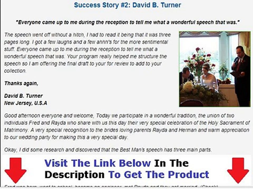 Wedding Speech 4 U Don't Buy Unitl You Watch This Bonus + Discount