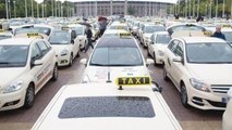 Almanya'da Taksiciler Haklarını Aramak İçin Toplandı