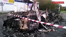 Carhaix. Un bus servant de magasin incendié