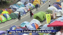 Hong Kong: Joshua Wong et deux étudiantes en grève de la faim