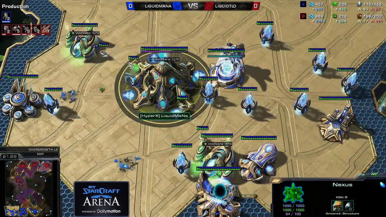 TLO (Z) vs. MaNa (P) - MyStarCraft Arena #1 powered by Dailymotion StarCraft II Heart of the Swarm