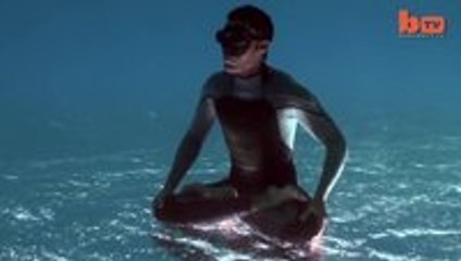 Freedivers Create "Walking On Water" Illusion