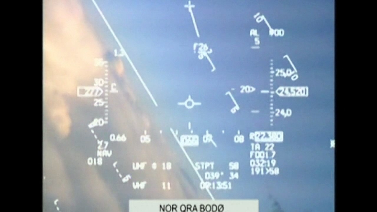 Russian MiG nearly collides with Norwegian F-16 fighter jet