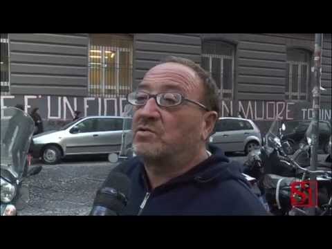 Napoli - Tragedia sfiorata nei pressi della facoltà di Lettere: piovono pietre (01.12.14)