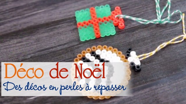 Faire des décorations de Noël en perles à repasser - Tuto/DIY
