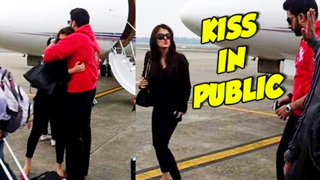 Camera Catches Celebrity PDAs I Aishwarya Rai Bachchan & Abhishek Bachchan