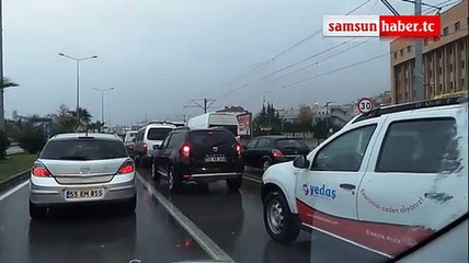 Samsun'da sağanak yağış