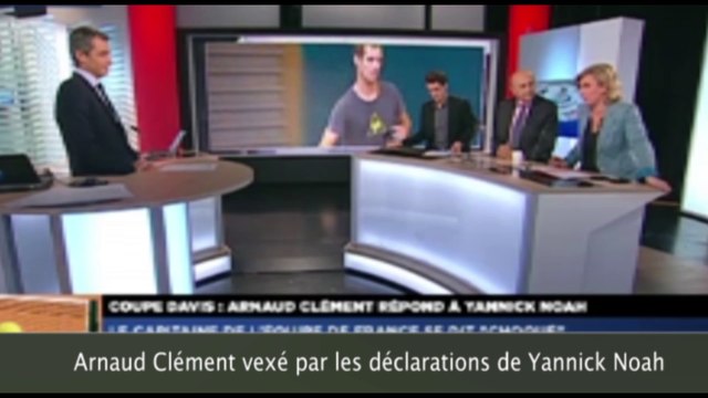 Arnaud Clément – Yannick Noah, polémique après la Coupe Davis