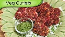 Veg Cutlets - Easy To Make Quick Veg Starter / Snack Recipe By Ruchi Bharani