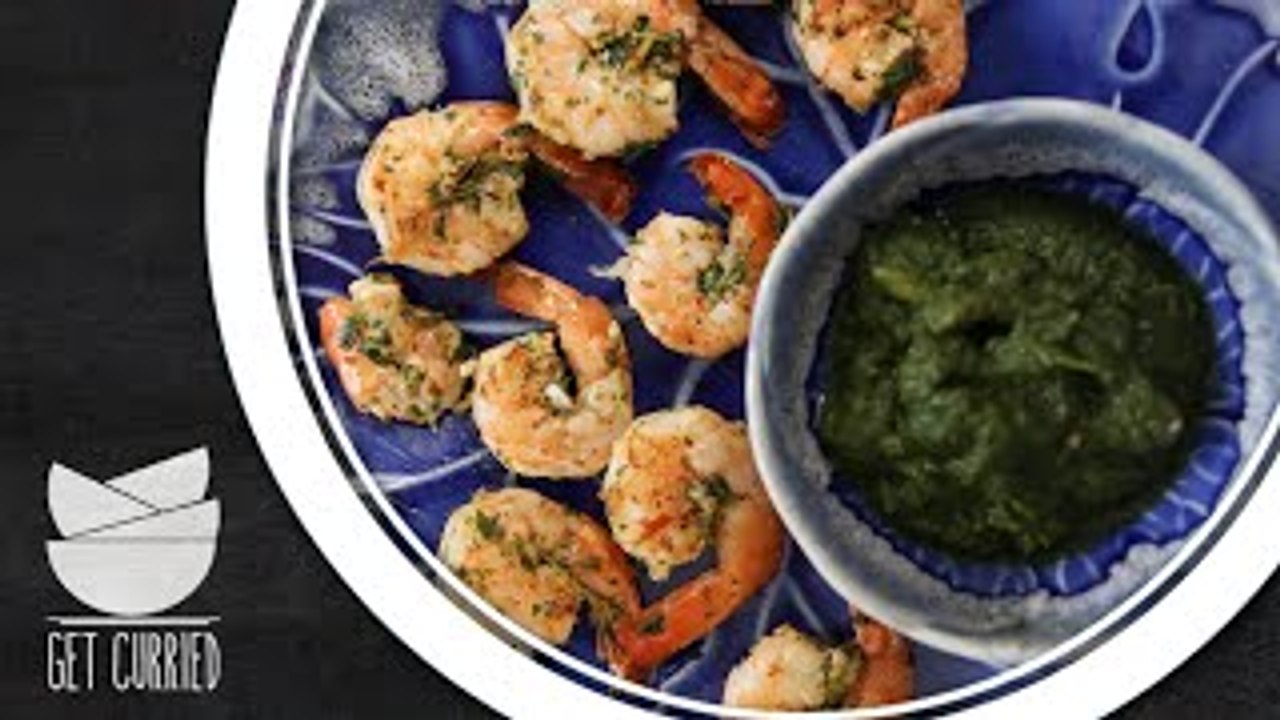 Lemon Coriander Grilled Prawns - My Recipe Book...