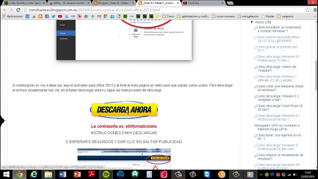 ¿Cómo activar Microsoft Office 2013 32 _ 64 bits _ [FULL][ESPAÑOL][MEGA] Word