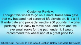 Gate Wheel with Suspension - 210-Lb. Capacity, 8in. Pneumatic Tire, Model# CT... Review