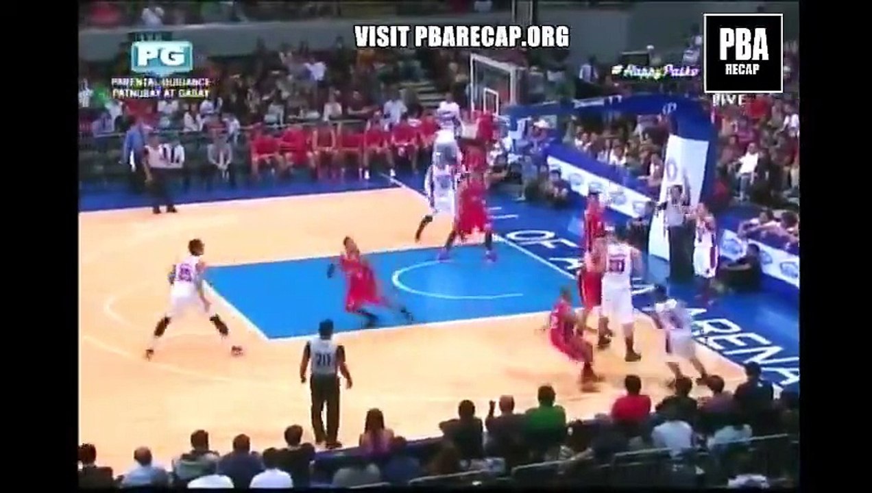 aguilar forcing a layup againts Alaska's defense