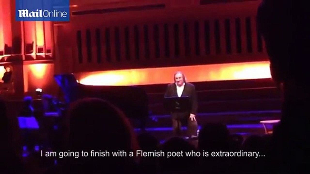 Depardieu shocks with drunken slur at WWI commemoration