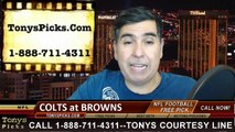 Cleveland Browns vs. Indianapolis Colts Free Pick Prediction NFL Pro Football Odds Preview 12-7-2014