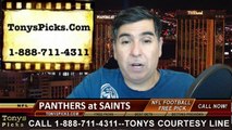 New Orleans Saints vs. Carolina Panthers Free Pick Prediction NFL Pro Football Odds Preview 12-7-2014