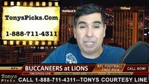 Detroit Lions vs. Tampa Bay Buccaneers Free Pick Prediction NFL Pro Football Odds Preview 12-7-2014