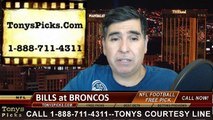 Denver Broncos vs. Buffalo Bills Free Pick Prediction NFL Pro Football Odds Preview 12-7-2014