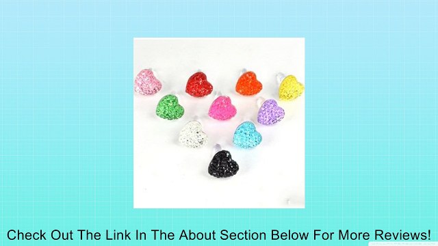 Bluecell Heart Design 10 Colors plastic Crystal Anti Dust Cap Plug Earphone Jack 3.5mm for iPhone5 4 4s 3Gs iPod Touch / iPad Review