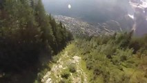 Wingsuit proximity flying through the clouds