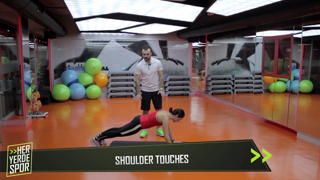 Omuz Kaslarını Çalıştırmak için Shoulder Touches - Her Yerde Spor