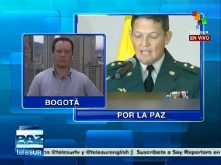 Fiscalía colombiana llama a declarar como víctima al General Alzate