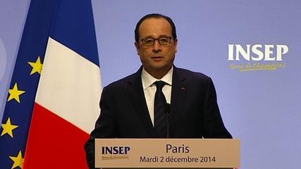 François Hollande rend visite aux sportifs de l’INSEP