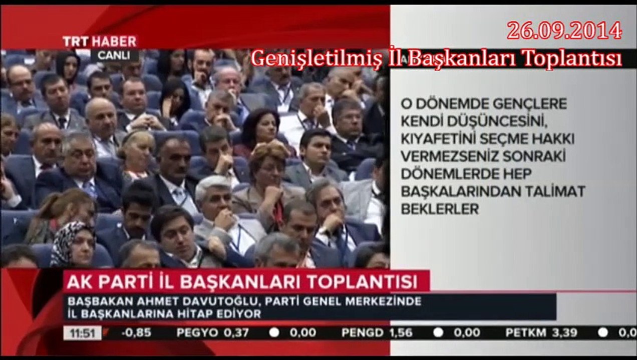 Türkiye Cumhuriyeti Başbakanı Sayın Prof.Dr.Ahmet DAVUTOĞLU'nun Uyuşturucu ile Mücadele Acil Eylem Planı Hakkında Konuşmaları 04.11.2014