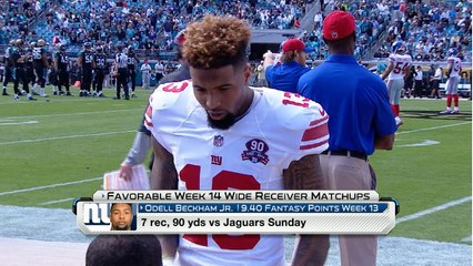 'NFL Fantasy Live': Favorable Week 14 WR matchups