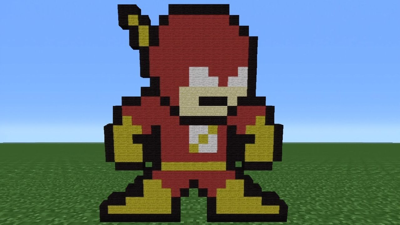 Minecraft Tutorial: How To Make The Flash (8-Bit)