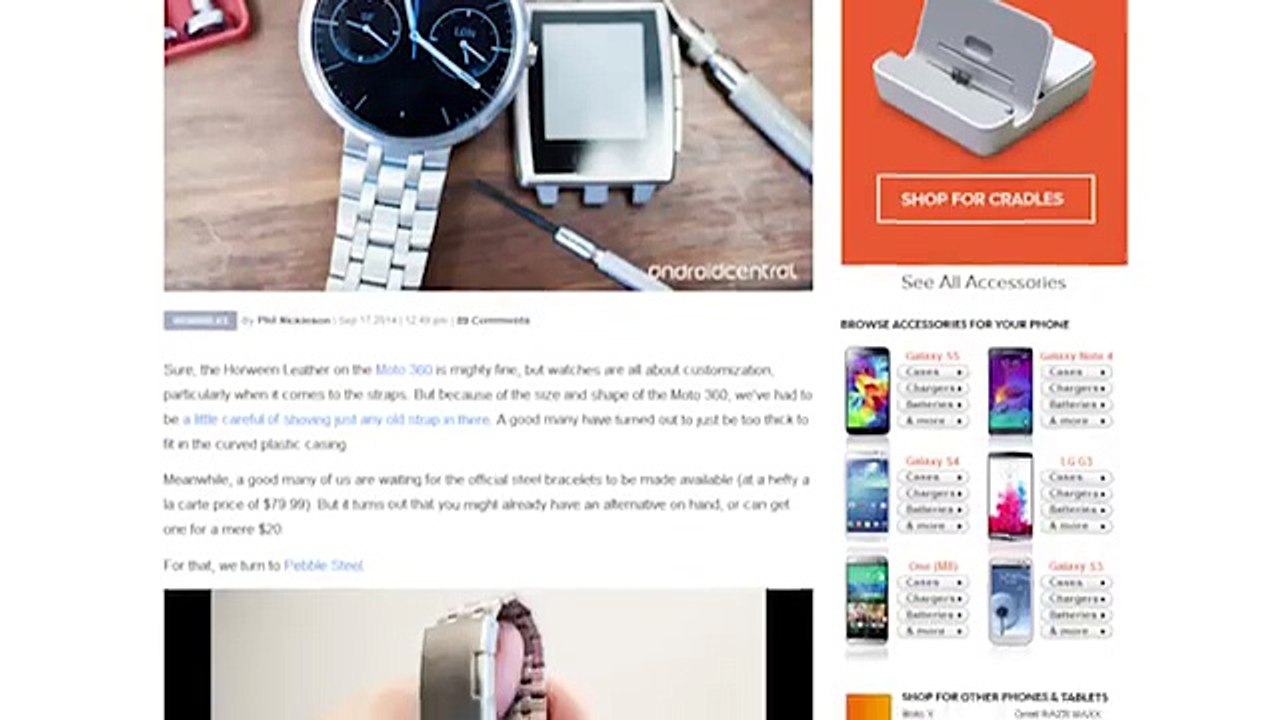 Moto 360 by Motorola Smartwatch - My First Android Wear Experience