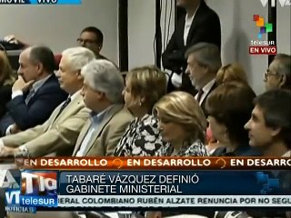 Tabaré Vásquez presenta a su gabinete de gobierno