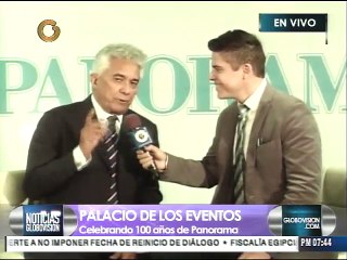 Reynaldo Armas felicita a Panorama por sus 100 años