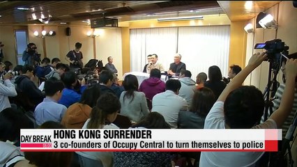 Occupy Central leaders in Hong Kong to surrender today