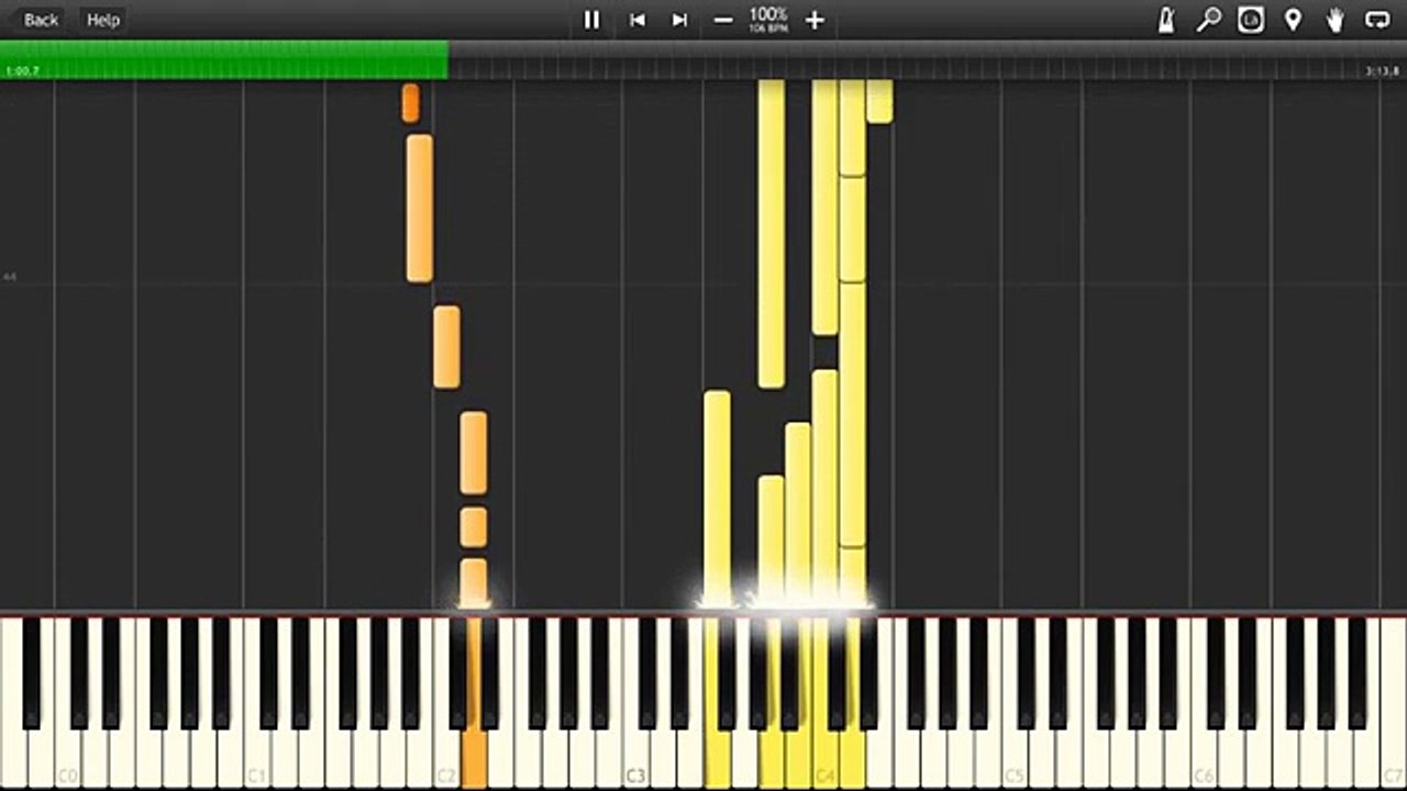 Piano Tutorial Le Roi Lion - L'histoire de la vie ( Synthesia )