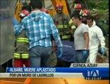 Joven trabajador de una construcción murió en Cuenca