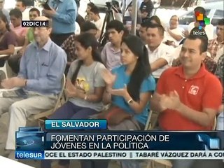 El Salvador fomenta participación de jóvenes en la política