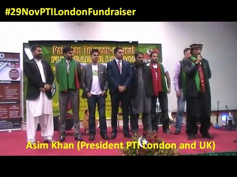 Asim Khan (President PTI London and UK) at #29NovPTILondonFundraiser