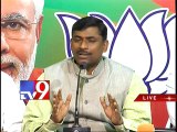 BJP leader Muralidhar Rao speaks to media