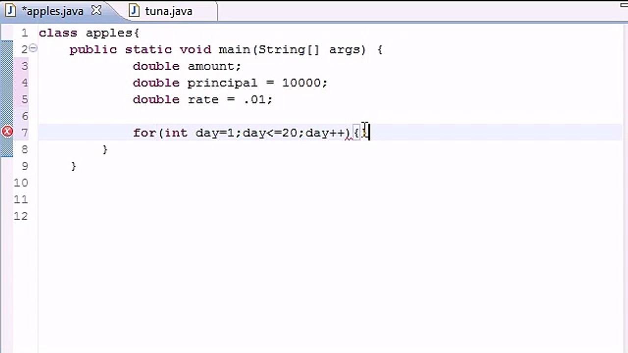 Java Programming Tutorial - 23 - Compound Interest Program